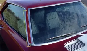 Roof Drip Molding - Vertical - RH - 67-69 Camaro Firebird - Image 2 of 2