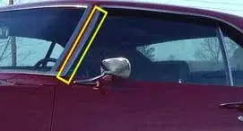 Roof Drip Molding - Vertical - LH - 67-69 Camaro Firebird - Image 2 of 2