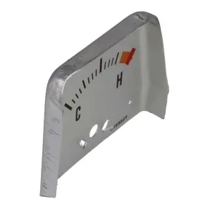 Console Temperature Gauge Face - Silver - 68-69 Camaro - Image 6 of 6