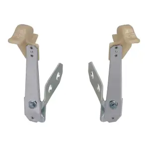 1969 Pontiac Trans Am Convertible Top Hold Down Brackets - Manual - Pair - 67-69 Camaro Firebird