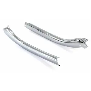 Header Moldings - Chrome - Pair - 67 Camaro Firebird Convertible - Image 2 of 6