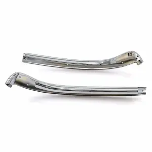 Header Moldings - Chrome - Pair - 67 Camaro Firebird Convertible - Image 4 of 6