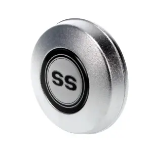 Steering Wheel Horn Cap - Satin Chrome with SS insert - 68 Camaro Chevy II Nova - Image 2 of 3