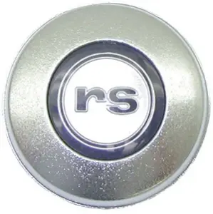 Steering Wheel Horn Cap - Satin Chrome with RS insert - 68 Camaro - Image 1 of 2