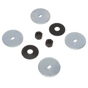 Headlamp Motor Steel Drive Washer and Nut Set - 8pcs - 67 Camaro Rally Sport - Image 2 of 7