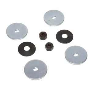 Headlamp Motor Steel Drive Washer and Nut Set - 8pcs - 67 Camaro Rally Sport - Image 5 of 7