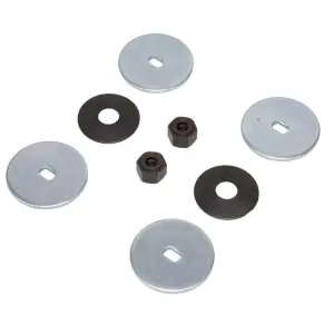 Headlamp Motor Steel Drive Washer and Nut Set - 8pcs - 67 Camaro Rally Sport - Image 6 of 7