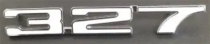 Fender Emblems - "327" - LH/RH Pair - 68 Camaro - Image 1 of 2