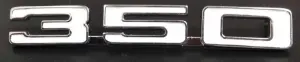 Fender Emblems - "350" - LH/RH Pair - 68 Camaro - Image 1 of 2