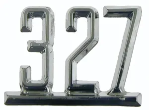 1965 Chevy Impala Fender Emblem - 327 - LH or RH - 67 Camaro 65-67 Chevy II Nova Chevelle