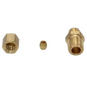 Oil Line Block Fitting - Sleeve and Nut - 67-69 Camaro; 68-76 Chevy II Nova; 71-76 Ventura - Image 4 of 6