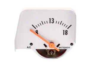 Console Volt Gauge - Silver Face - 68-69 Camaro - Image 1 of 4