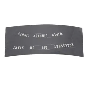 Dash Bezel Decal Set - Chrome Mylar- 67 Camaro - Image 4 of 6