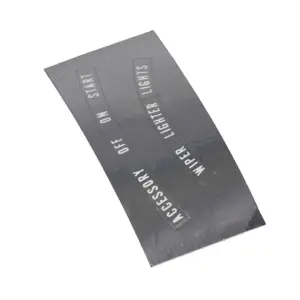 Dash Bezel Decal Set - Chrome Mylar- 67 Camaro - Image 5 of 6