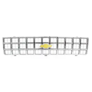 Premium Grille - OE Style with Foil Bowtie Emblem - Chrome - 80 Chevy CK Pickup Blazer Suburban - Image 1 of 4