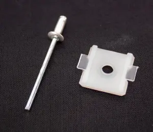 Rear Cab Molding Clip with Rivet - 67-72 F100 F250 - Image 1 of 2
