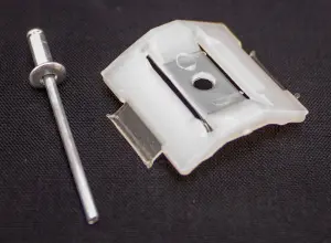 Side Molding Clip w/ Rivet - 67-68 F100 F250 - Image 2 of 2