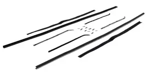 Front Door Window Channel Seal Kit - 8pcs - 55-59 Chevy GMC Pickup - Image 2 of 2