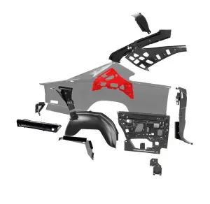 C-Pillar Lower Support - LH - 68-70 Charger - Image 4 of 4