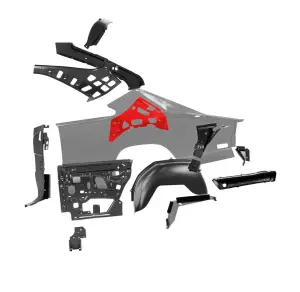 C-Pillar Lower Support - RH - 68-70 Charger - Image 2 of 4