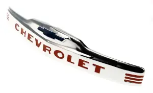 Hood Emblem - "Chevrolet" - Polished Stainless Steel - 47-53 Chevy Truck - Image 2 of 3