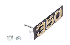 Grille Emblem - "350" - 75-76 Chevy C/K Truck Blazer Suburban - Image 2 of 3