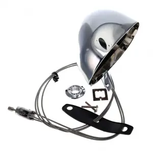 Outside Mirror - Sport Style - Chrome - Remote - LH - Dodge Plymouth 73-74 B Body - Image 2 of 3
