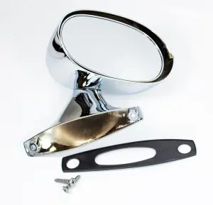 Outside Mirror - Sport Style - Chrome - Manual - RH - Dodge Plymouth 73-74 B Body - Image 2 of 2