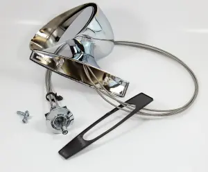 Outside Mirror - Sport Style - Chrome - Remote - LH - Dodge Plymouth 71-72 B & 71-74 E Body - Image 2 of 2