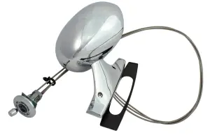 Outside Mirror - Sport Style - Chrome - Remote - LH - Dodge Plymouth 71-72 B & 71-74 E Body - Image 1 of 2