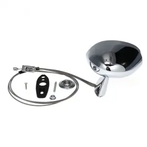 Outside Mirror - Sport Style - Chrome - Remote - LH - Dodge Plymouth 70-76 A Body - Image 3 of 3