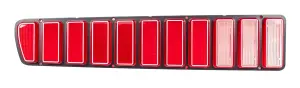 Taillight Lens w/ Silver Trim - LH - 73-74 Charger - Image 1 of 2