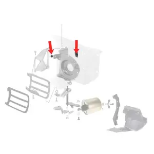 Headlight Door Bumpers - 4pcs - 68-69 Camaro Rally Sport - Image 3 of 7