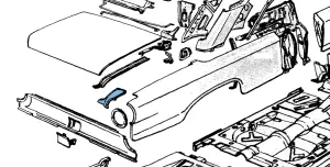 Quarter Panel Extension - LH - 63 Galaxie - Image 5 of 5