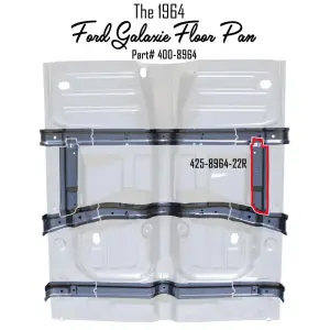 Floor Brace Reinforcement - RH - 64 Galaxie - Image 5 of 5