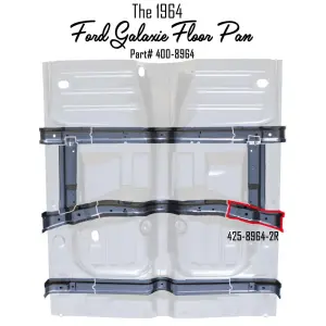 Mid Floor Brace - RH - 64 Galaxie - Image 5 of 5