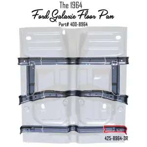 Rear Floor Brace - RH - 64 Galaxie - Image 5 of 7