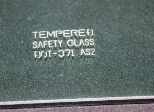 Back Glass - Green Tint - 66-67 Fairlane Fastback - Image 3 of 3