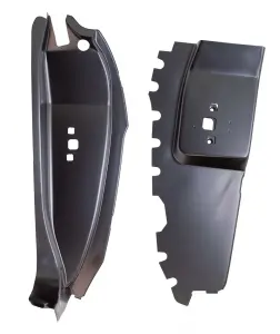 1969 Ford Torino Door Jamb Lock Pillar w/ Reinforcement - LH - 68-69 Fairlane Torino 2DR &amp; Convertible