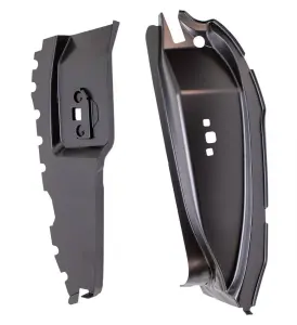 Door Jamb Lock Pillar w/ Reinforcement - RH - 68-69 Fairlane Torino 2DR & Convertible - Image 2 of 2