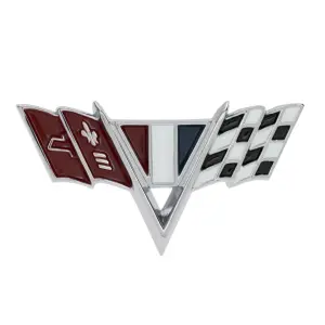 1966 Chevy Biscayne Fender Emblem - V-Flag - LH or RH - 67 Camaro 65-67 Chevy II Nova Chevelle