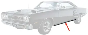 Rocker Panel Molding Set - 68-70 Dodge B-Body - Image 2 of 2