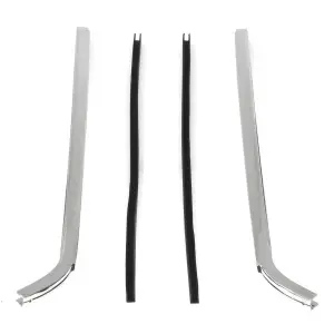 Quarter Window Chrome Vertical Moldings - 67-69 Camaro Firebird - Image 1 of 6