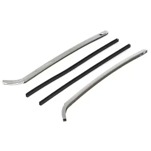 Quarter Window Chrome Vertical Moldings - 67-69 Camaro Firebird - Image 2 of 6