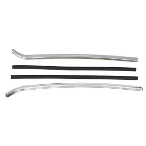 Quarter Window Chrome Vertical Moldings - 67-69 Camaro Firebird - Image 3 of 6