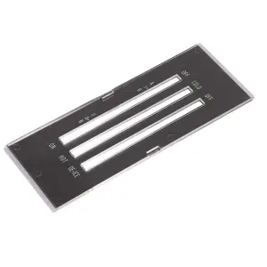 Dash Heater Control Lens with Backing Plate - without AC - 69 Camaro 69-70 Nova - Image 5 of 6