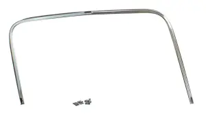 Door Glass Molding Trim Panel - Inner - Chrome - LH - 55-59 Chevy GMC Truck - Image 2 of 2