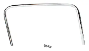 1959 GMC Suburban Door Glass Molding Trim Panel - Inner - Chrome - RH - 55-59 Chevy GMC Truck