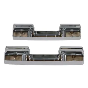Chrome Armrest Base - Pair - 65-67 Chevy II Nova 67 Camaro Firebird - Image 1 of 6