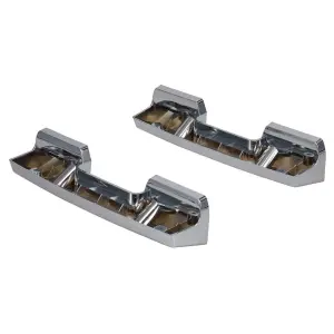 Chrome Armrest Base - Pair - 65-67 Chevy II Nova 67 Camaro Firebird - Image 2 of 6